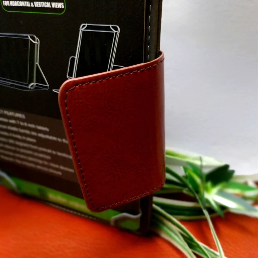 Universal Rotating Tablet Folio Case Fit 7 To 8 In Tablets Rotates 360